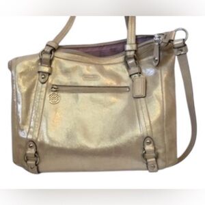 GUC COACH ALEXANDRA CROSSBODY/SATCHEL BAG IN CREAM